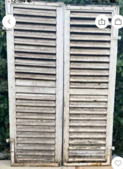 Volets anciens persiennes bois