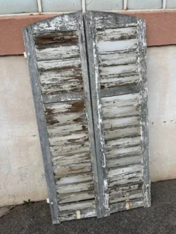 Volets archés en chêne