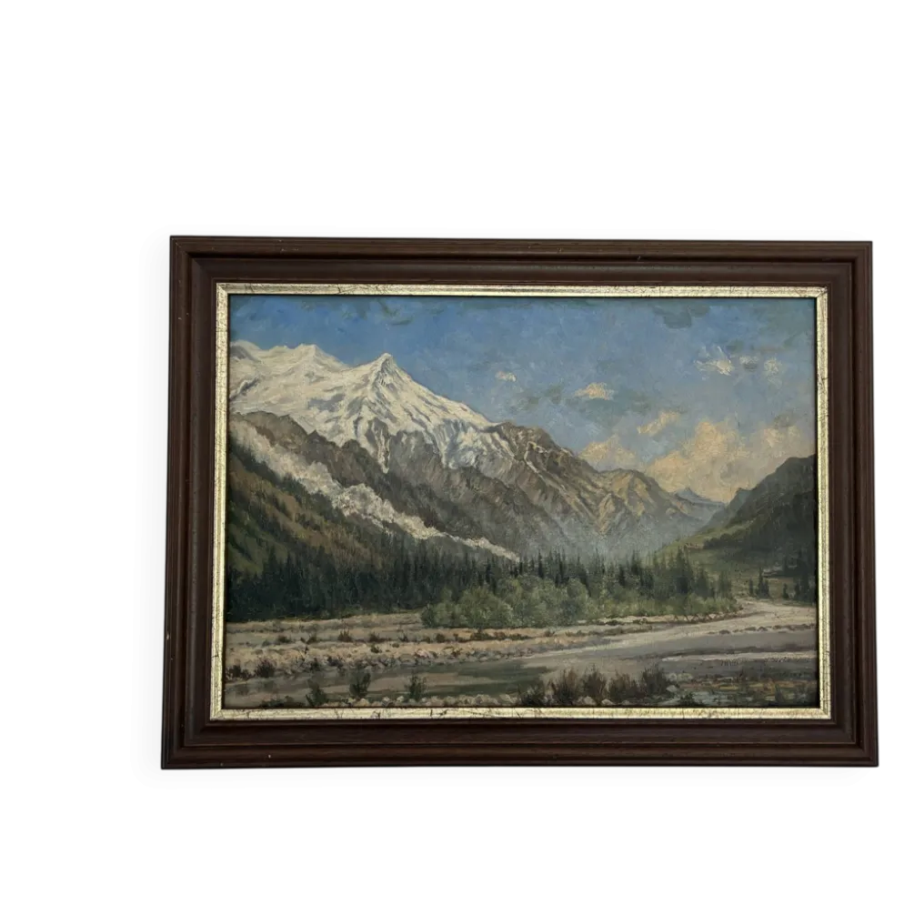 Vue de Chamonix, Jules Lorning, 1888