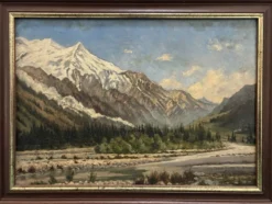 Vue de Chamonix, Jules Lorning, 1888