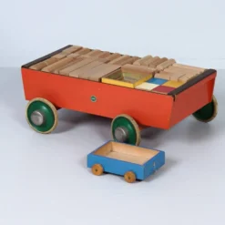 Wagon bloc 'Bouwmeester No. 117' par ADO, années 1950 – grand modèle, 123 pièces
