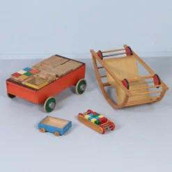 Wagon bloc 'Bouwmeester No. 117' par ADO, années 1950 – grand modèle, 123 pièces
