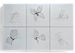 6 x Carreaux en céramique par Gio Ponti pour Ceramica Bardelli