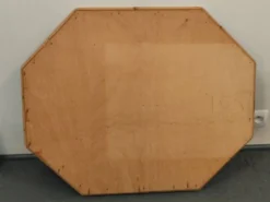 87 x 72 - Grand miroir bois bambou octogonal rotin