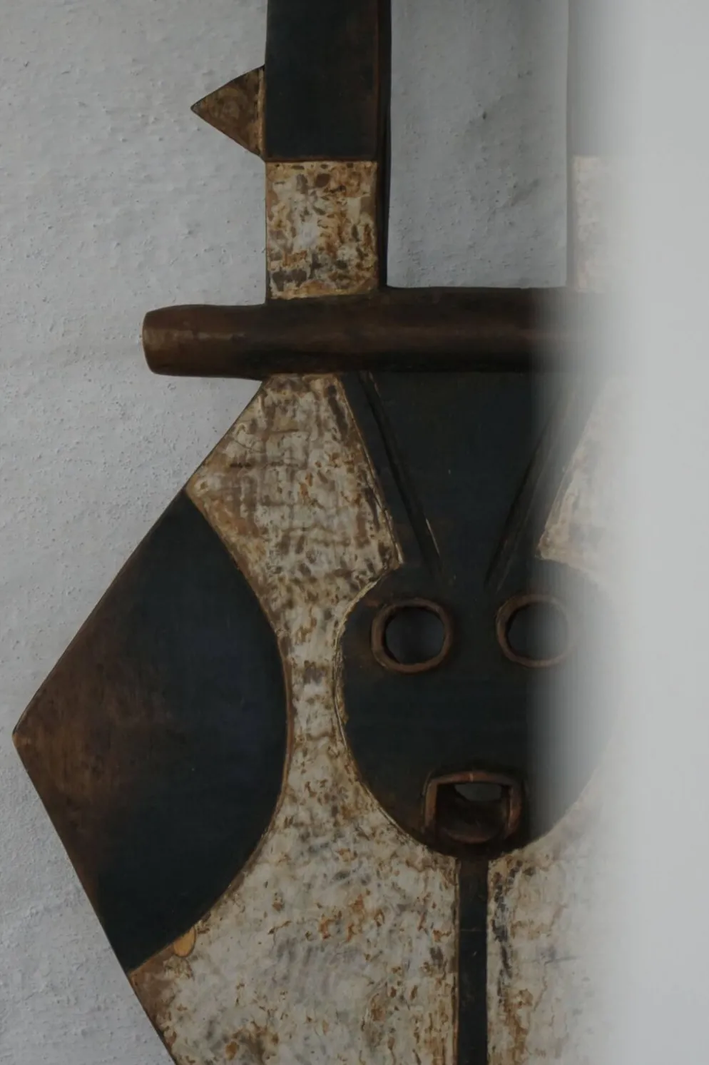 XXe siècle, masque planche Bedu Nafana en bois sculpté, art tribal, objet décoratif