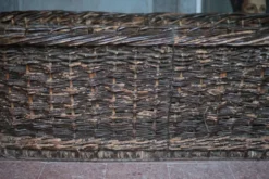 XXL panier tressé ancien, panier osier, rangement, outil de boulanger